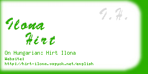 ilona hirt business card